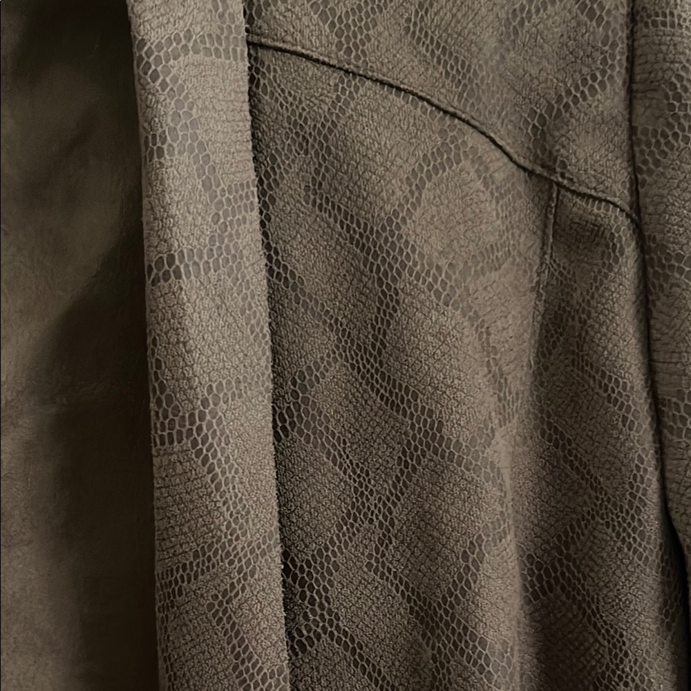 Brown Open Front Jacket